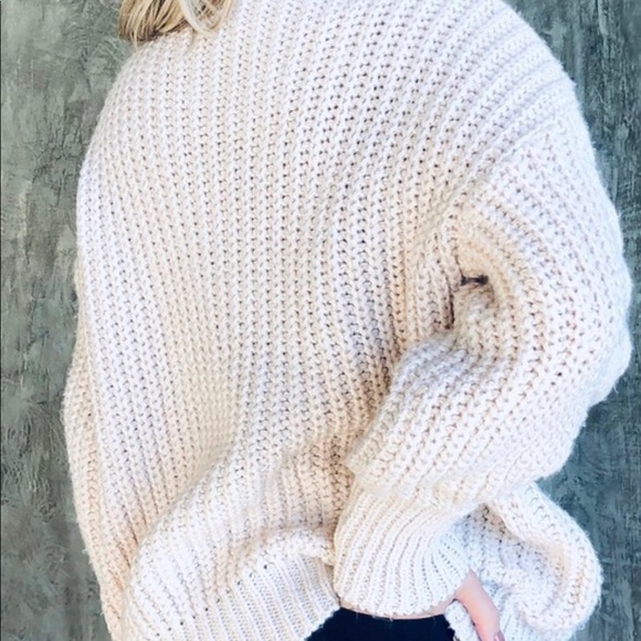 Cable Knit Turtle Neck Sweater - Picture 5 of 5